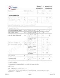 IPS09N03LA G數據表 頁面 2