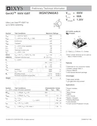 IXGN72N60A3數據表 封面