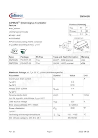 SN7002NL6433HTMA1數據表 封面