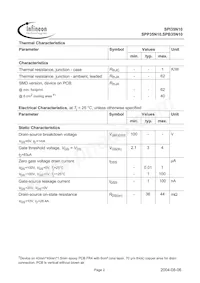 SPB35N10 G Datasheet Pagina 2