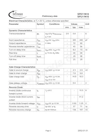 SPU11N10 Datasheet Pagina 3