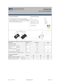 AO3415AL_103 Datasheet Copertura