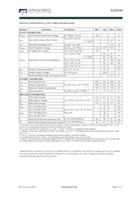 AO3415AL_103 Datasheet Pagina 2