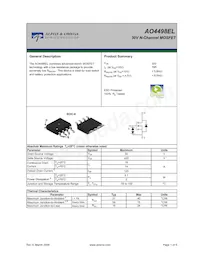 AO4498EL Datasheet Copertura