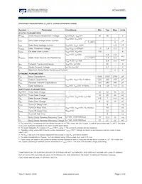 AO4498EL Datasheet Pagina 2