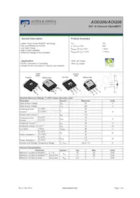 AOD206_030 Datasheet Copertura