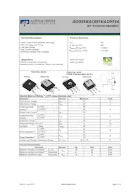 AOI514 Datasheet Copertura