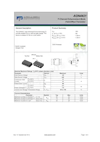 AON4421_001 Datasheet Copertura