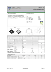 AON6546 Datenblatt Cover