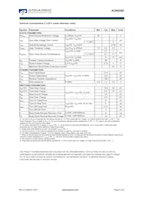 AON6546數據表 頁面 2