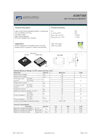 AON7548_101 Datasheet Cover