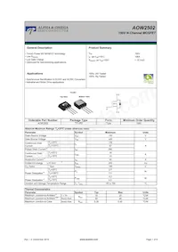 AOW2502數據表 封面