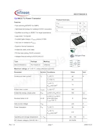 BSC072N025S G Datasheet Copertura