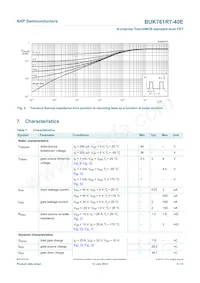 BUK761R7-40E/GFJ數據表 頁面 5