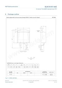 BUK761R7-40E/GFJ數據表 頁面 10