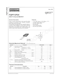 FQPF12P20YDTU Datenblatt Cover