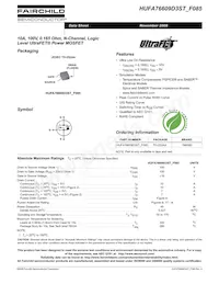 HUFA76609D3ST_F085 Datasheet Copertura