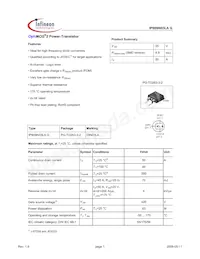 IPB09N03LA G數據表 封面