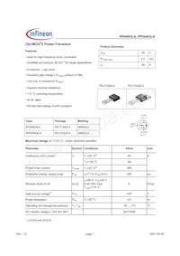 IPP04N03LA Datasheet Cover