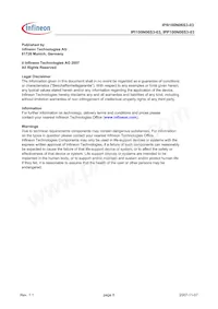 IPP100N06S3-03 Datasheet Page 8