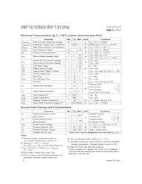 IRF1010NSTRR Datasheet Page 2