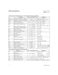 IRF3205ZSTRR Datasheet Page 2