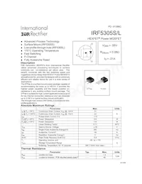 IRF5305L Datasheet Copertura