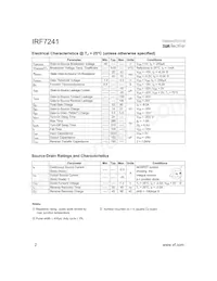 IRF7241TR數據表 頁面 2