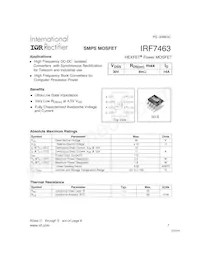 IRF7463TR Datasheet Copertura