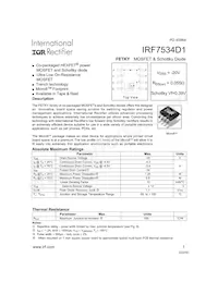 IRF7534D1TR數據表 封面