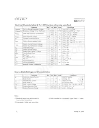 IRF7707TR Datenblatt Seite 2