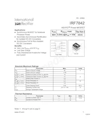 IRF7842TR Datasheet Cover