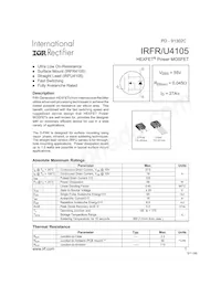 IRFR4105TRR Datenblatt Cover