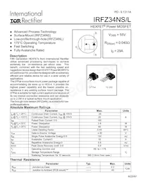 IRFZ34NL Datasheet Copertura