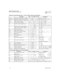 IRFZ44VZL Datasheet Pagina 2
