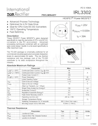 IRL3302L Datasheet Copertura