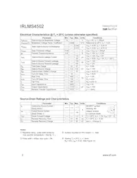 IRLMS4502TR Datasheet Page 2