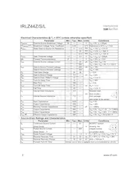 IRLZ44ZL數據表 頁面 2
