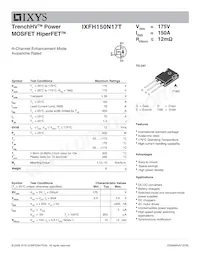 IXFH150N17T Datasheet Copertura