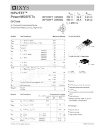 IXFT26N50Q TR Datasheet Cover