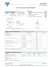 SI1300BDL-T1-GE3 Datenblatt Cover