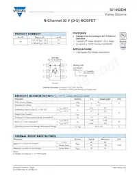 SI1402DH-T1-GE3 Datasheet Cover