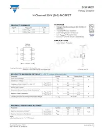 SI3434DV-T1-GE3 Datenblatt Cover