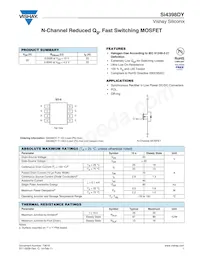 SI4398DY-T1-GE3數據表 封面