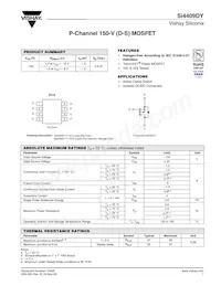 SI4409DY-T1-E3數據表 封面