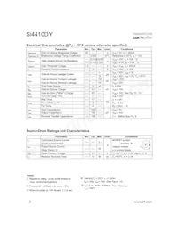 SI4410DY數據表 頁面 2