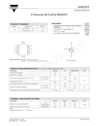 SI4825DY-T1-GE3 Datenblatt Cover