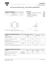 SI4888DY-T1-E3數據表 封面