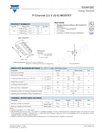 SI5441DC-T1-GE3數據表 封面