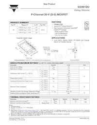 SI5481DU-T1-GE3數據表 封面